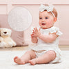 Charlotte Embroidered Cotton Easter Romper - Broken horn