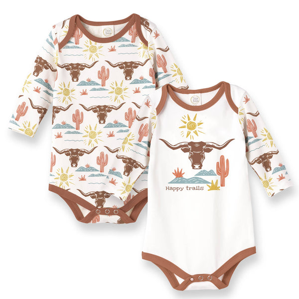Happy Trails Set Of 2 Bodysuits - Broken horn