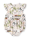 Baby Girl's Farmyard Bamboo Bodysuit - Broken horn