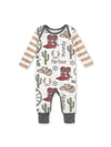Baby Boy's Howdy Partner Bamboo Romper - Broken horn