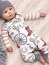 Baby Boy's Howdy Partner Bamboo Romper - Broken horn