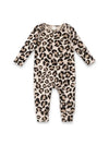 Baby Girl's Leopard Cotton Romper - Broken horn
