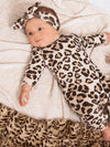 Baby Girl's Leopard Cotton Romper - Broken horn
