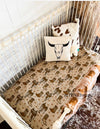 Saddle Up Fitted Crib Sheet 2.0 - Broken horn