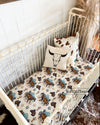 Wild Horses Fitted Crib Sheet - Broken horn