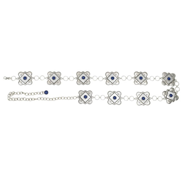 Catchfly Ladies Large Concho Belt - Broken horn