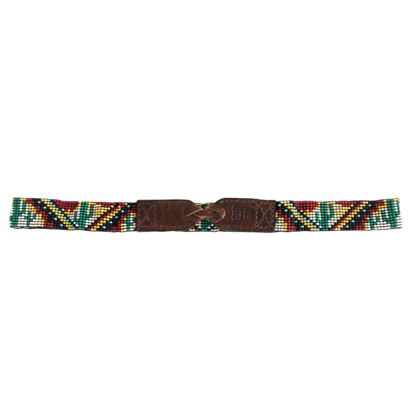 Red Dirt Co. Beaded Hat Band Cactus - Broken horn