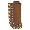 Justin Mens Knife Sheath Genuine Leather w/ Whip Stitch - Broken horn