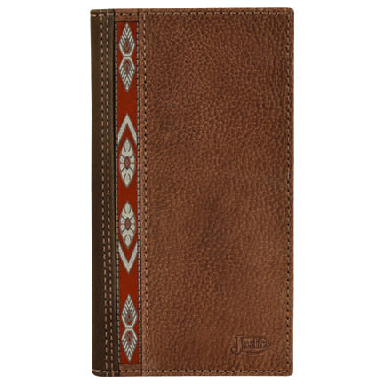 Justin Mens Rodeo Wallet Ribbon - Broken horn