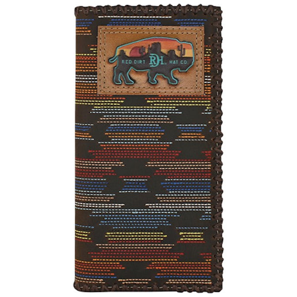 Red Dirt Hat Co Rodeo Wallet - Broken horn