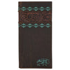 Red Dirt Hat Co Tooled Accent Wallet - Broken horn