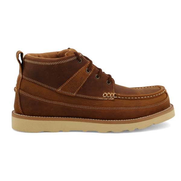 Twisted-X 4" Work Wedge Sole Steel Toe - Broken horn