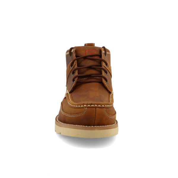 Twisted-X 4" Work Wedge Sole Steel Toe - Broken horn