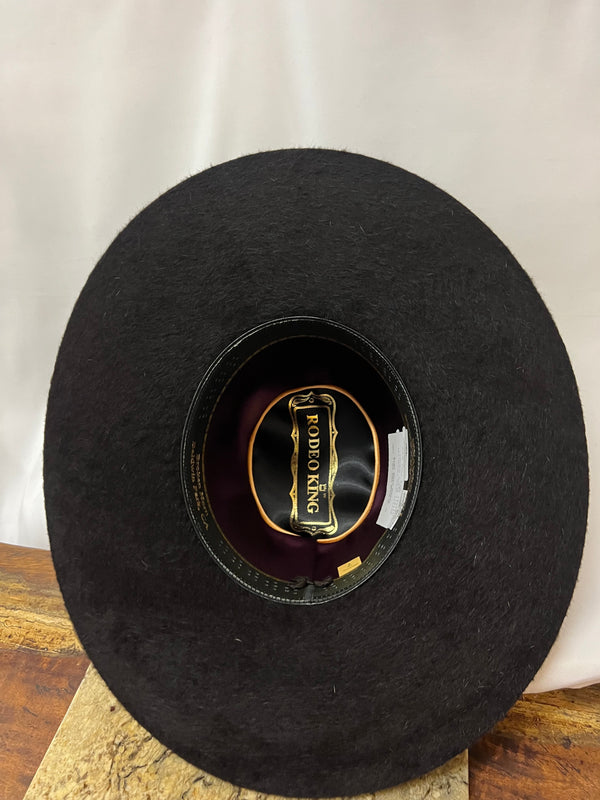 Rodeo King Open Crown 10x Grizzly - Black Cherry - Broken horn