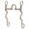 Pro Series Long 8 1/4" Cheek Horse Bit, Brushed Stainless - Broken horn
