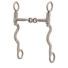 Pro Series Long 8 1/4" Cheek Horse Bit, Brushed Stainless - Broken horn