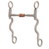 Pro Series Long 8 1/4" Cheek Horse Bit, Brushed Stainless - Broken horn