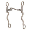 Pro Series Long 8 1/4" Cheek Horse Bit, Brushed Stainless - Broken horn