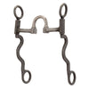 Pro Series Long 8-1/4" Cheek Horse Bit Buffed Black - Broken horn