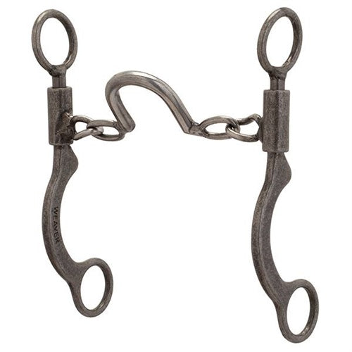 Pro Series Short 6-1/2" Cheek Horse Bit Copper - Broken horn
