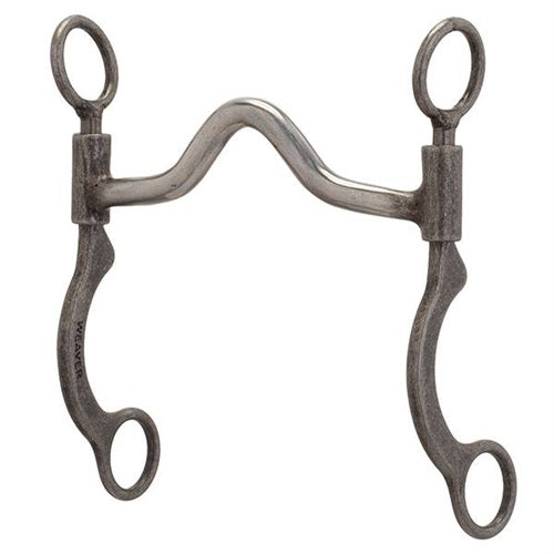Pro Series Short 6-1/2" Cheek Horse Bit Copper - Broken horn