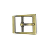 Antique Brass, Funky Center Bar Buckle, Zinc Alloy - Broken horn