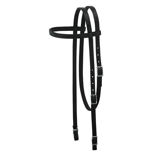 Nylon Browband Headstall, Pony - Broken horn