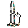 Nylon Adjustable Patterned Halter - Broken horn