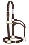 Original Adjustable Chin and Throat Snap Halter 1" - Broken horn