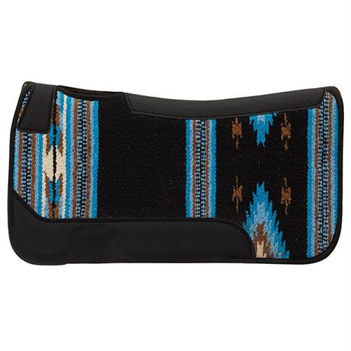 Contoured Single Weave Wool Blend Felt Saddle Pad - Broken horn