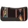 Contoured Single Weave Wool Blend Felt Saddle Pad - Broken horn