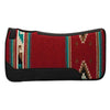 Contoured Single Weave Wool Blend Felt Saddle Pad - Broken horn