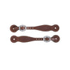Basin Cowboy Spur Straps, Thin - Broken horn