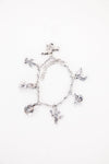 Gold Plated Burnished Concho Charm Bracelet - Broken horn
