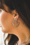 Gold Plated Twisted Hoops - 3 Pack - Broken horn