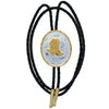 Boots German Silver Oval Bolo Tie