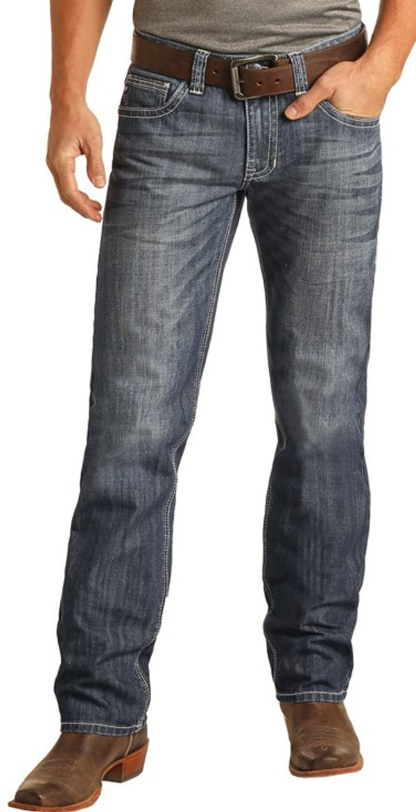 Rock N' Roll Regular Fit Stackable Bootcut Jean - Broken horn