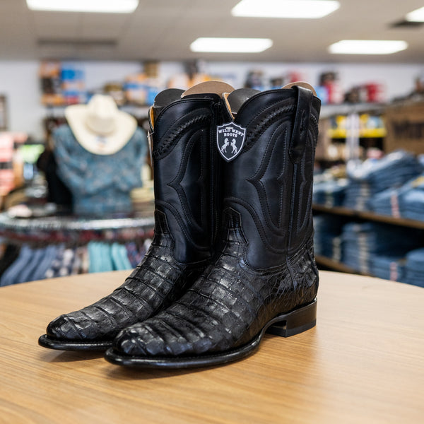 Roper W/ Zipper Caimen Belly Boot - Broken horn