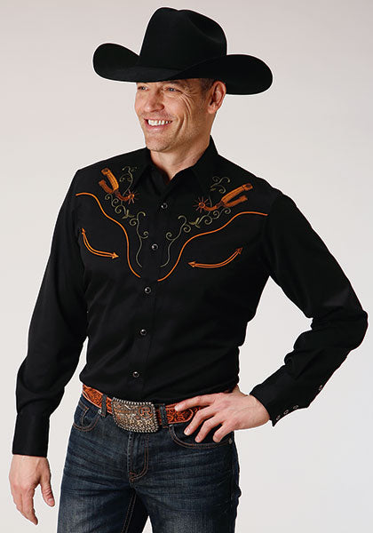 Roper Men's Long Sleeve Shirt Old West Collection