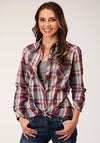 Roper Womens Honor Plaid - Red/Blue