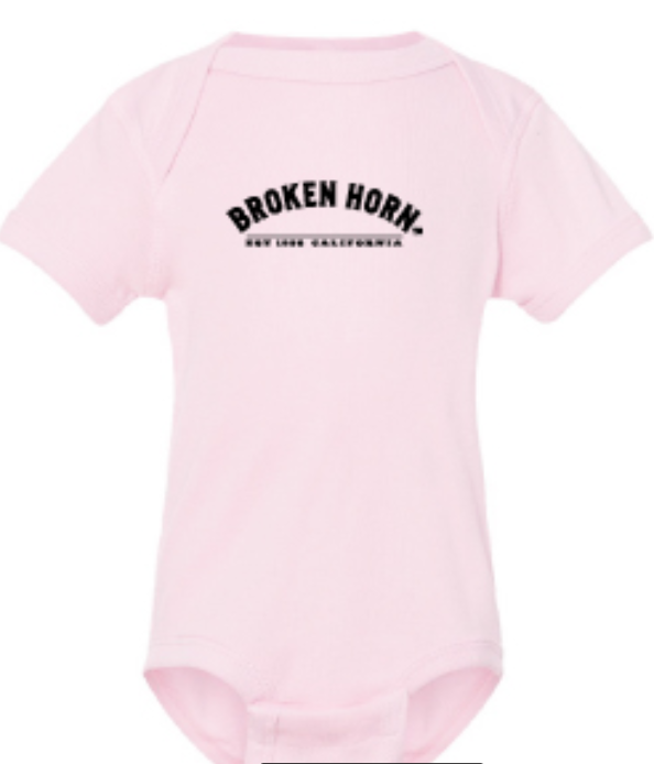 Infant Broken Horn Onesie Ballerina Half Circle Logo