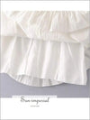 Summer Lace Up Dress White
