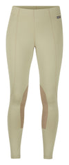 Flow Rise Knee Patch Performance Tights - Tan
