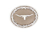 Nocona Oval Longhorn Buckle