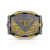 Cracked Dirt Longhorn Buckle