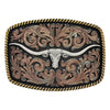 Attitude Tri-Color Longhorn Buckle