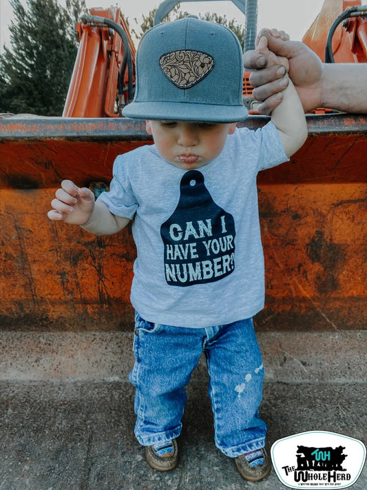 Can I Have Your Number - Kids Western Graphic Tee