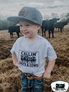 Calling Shots & Cows - Kids Western Graphic Tee