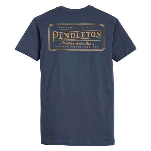 Pendleton Vintage Logo Graphic Tee - Indigo/Gold