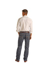 Rock & Roll Men's Ref V Brown Leather Pocket Jean